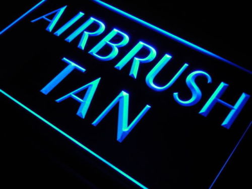 Airbrush Tan Beauty Salon Shop Neon Light Sign